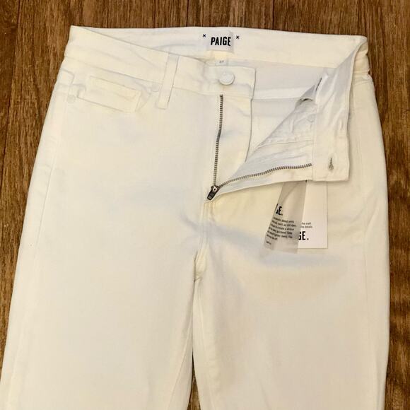Paige White Hoxton Ankle Skinny Jeans in Crisp White Size 27 - Picture 4 of 12